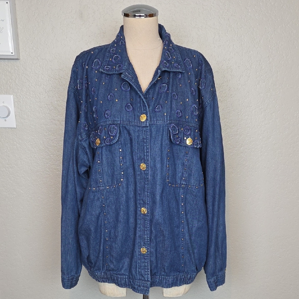 Vintage Mureli Jean Jacket Size XL